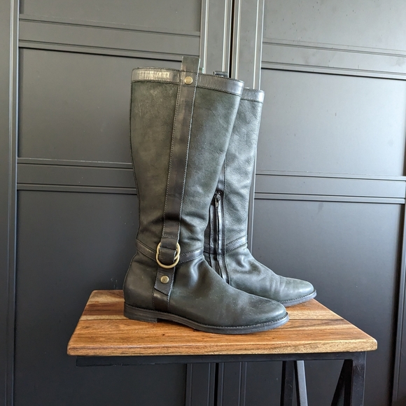 Cole Haan "Liberty" Boot 6.5 Black Green - Picture 2 of 6